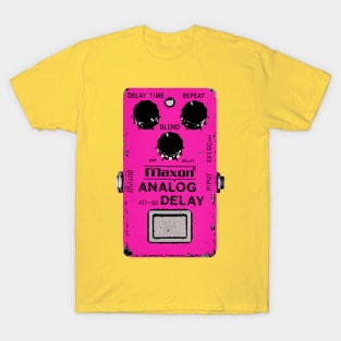 Maxon Analog Delay Pedal Guitar FX Fan Art Design T-Shirt